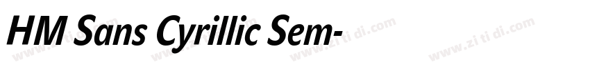 HM Sans Cyrillic Sem字体转换